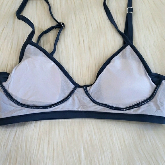New Gray Bralette Swimsuit Bikini Set - Picture 9 of 9